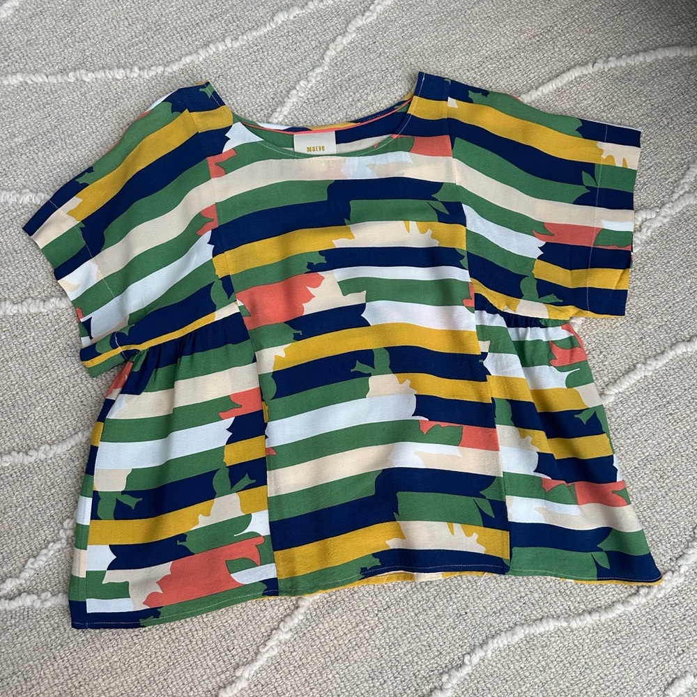 Anthropologie Multicolor Striped Blouse